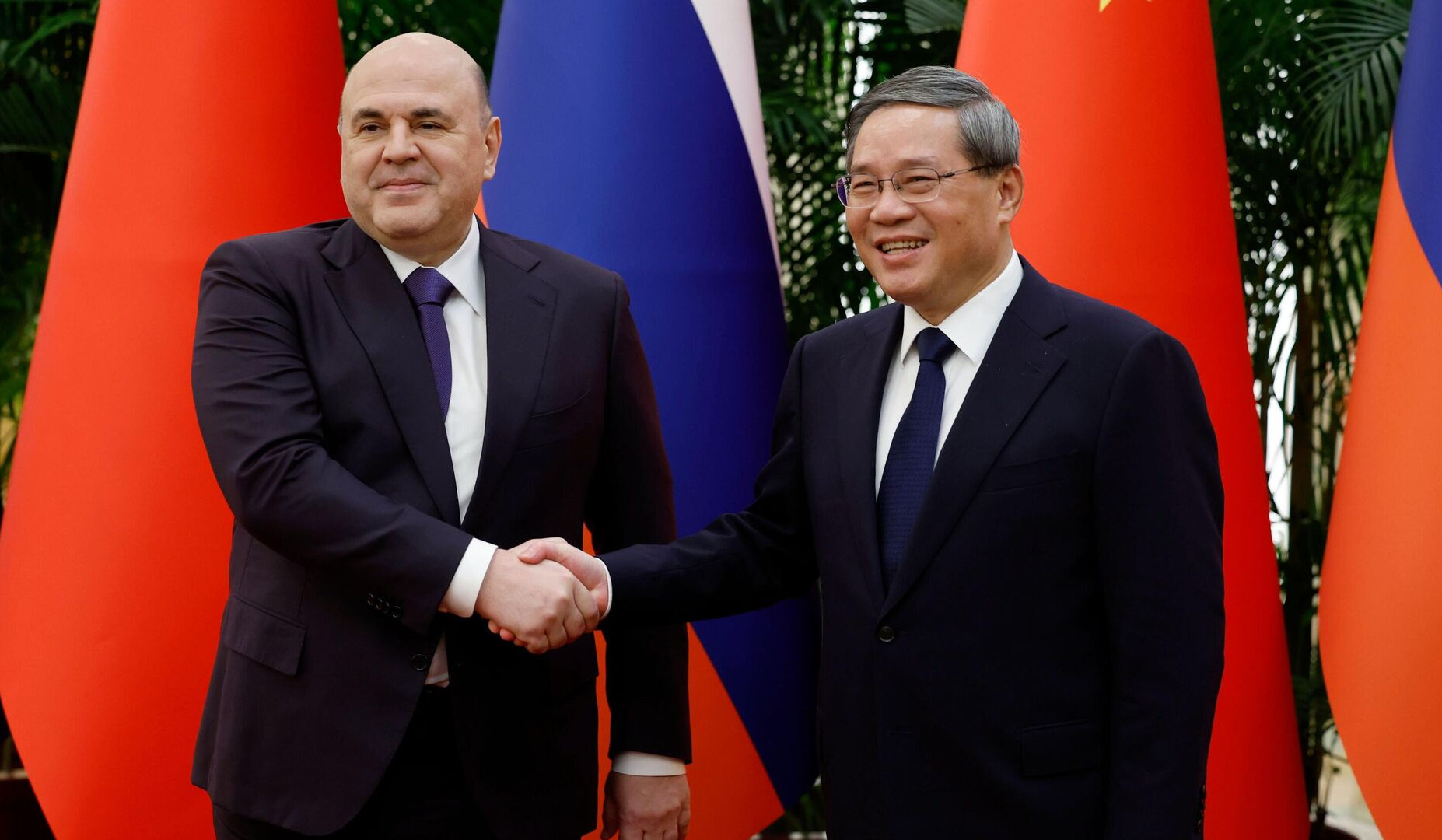 Russia's Mishustin meets Chinese counterpart Li Qiang at start of two-day visit to China