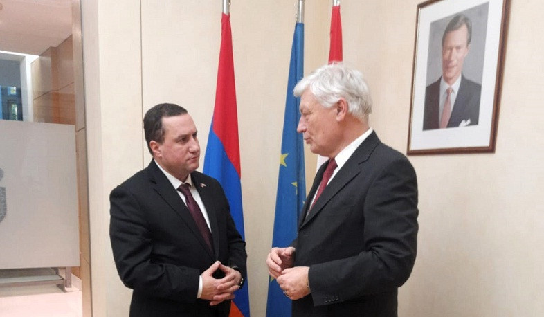 Ambassador Balayan drew attention of Luxembourg authorities to tendency of Azerbaijan to abandon agreements