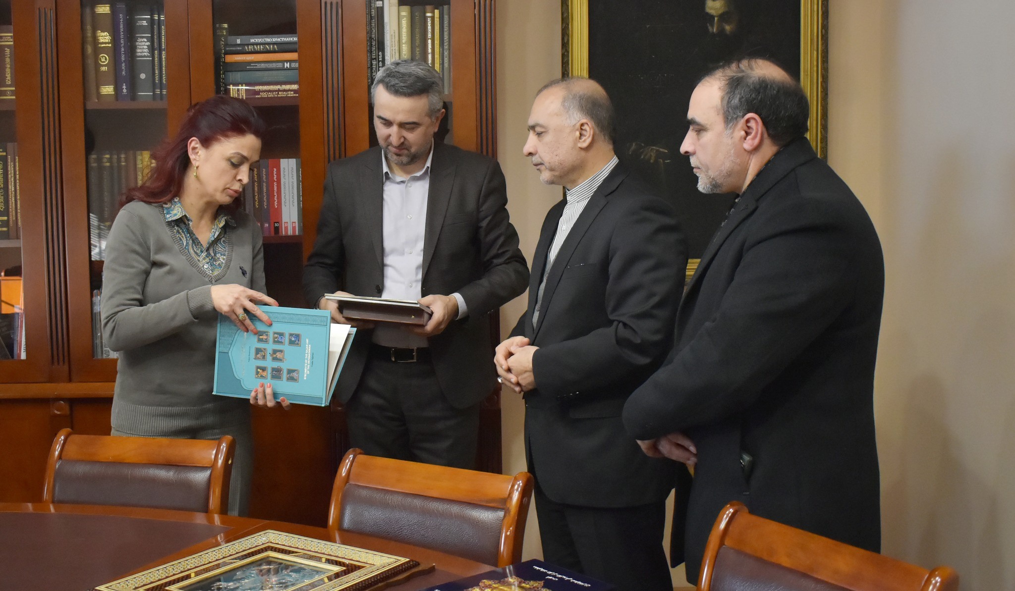 Ambassador of Iran and culture attaché in Armenia visited Matenadaran, joint events discussed