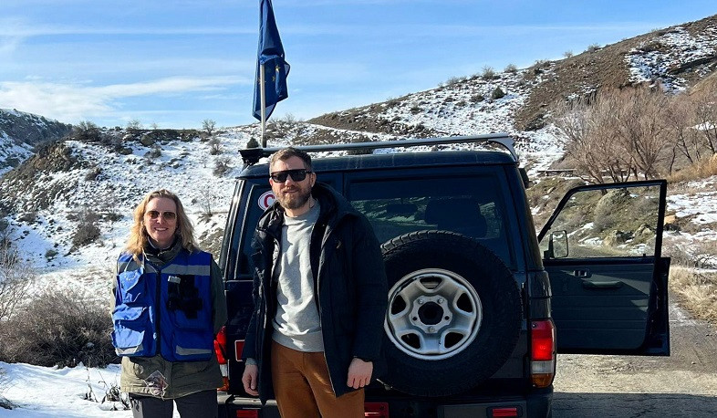 Aİ mülki missiyası Marti Lutsarla birlikdə Cermukda patrul həyata keçirib