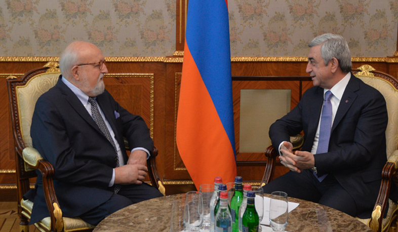 President receives composer Krzysztof Penderecki