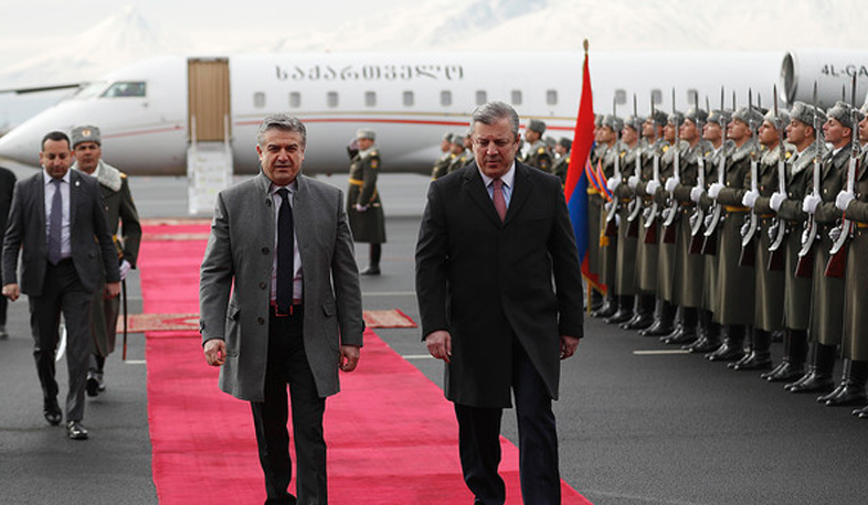 Հայաստան է ժամանել Վրաստանի վարչապետ Գիորգի Կվիրիկաշվիլին