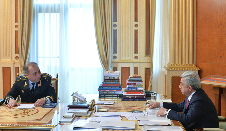 Главный принудительный  исполнитель доложил президенту Армении