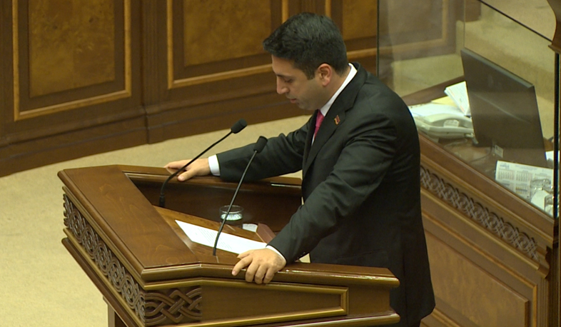 Ալեն Սիմոնյանը հրաժարվեց ԱԺ պատգամավորի մանդատից