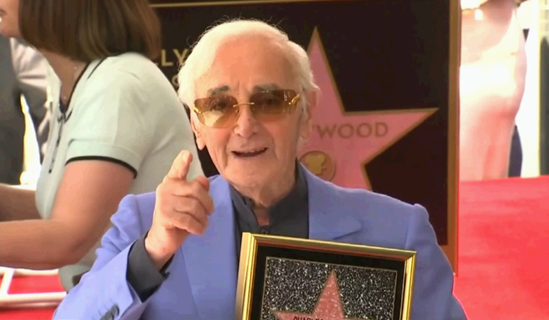 International media dedicates titles to Charles Aznavour