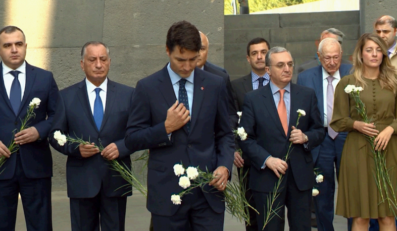 Ջասթին Թրյուդոն՝ Ծիծեռնակաբերդի հուշահամալիրում