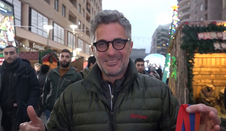 Սուրբծննդյան տոնավաճառ Երևանի կենտրոնում