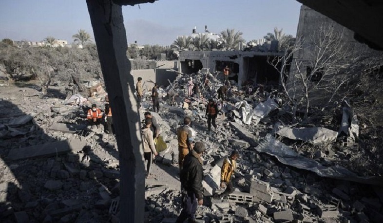 At least 20 people waiting for humanitarian aid were killed in Israeli strikes in Gaza Strip