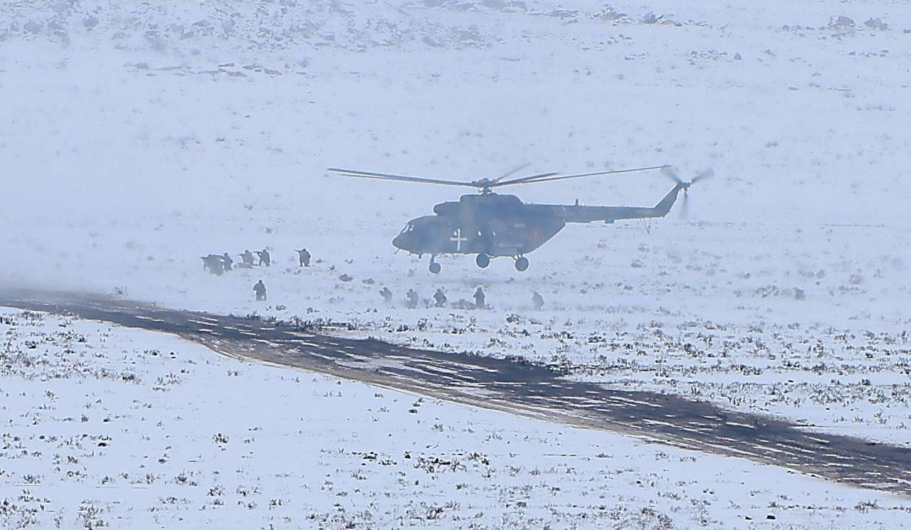 Tactical training at one of military training centers of Ministry of