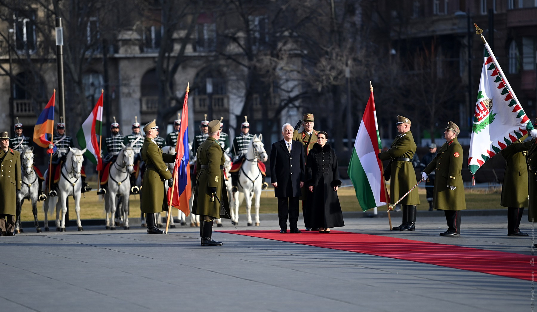 The official welcoming ceremony of President Vahagn Khachaturyan took place in Budapest