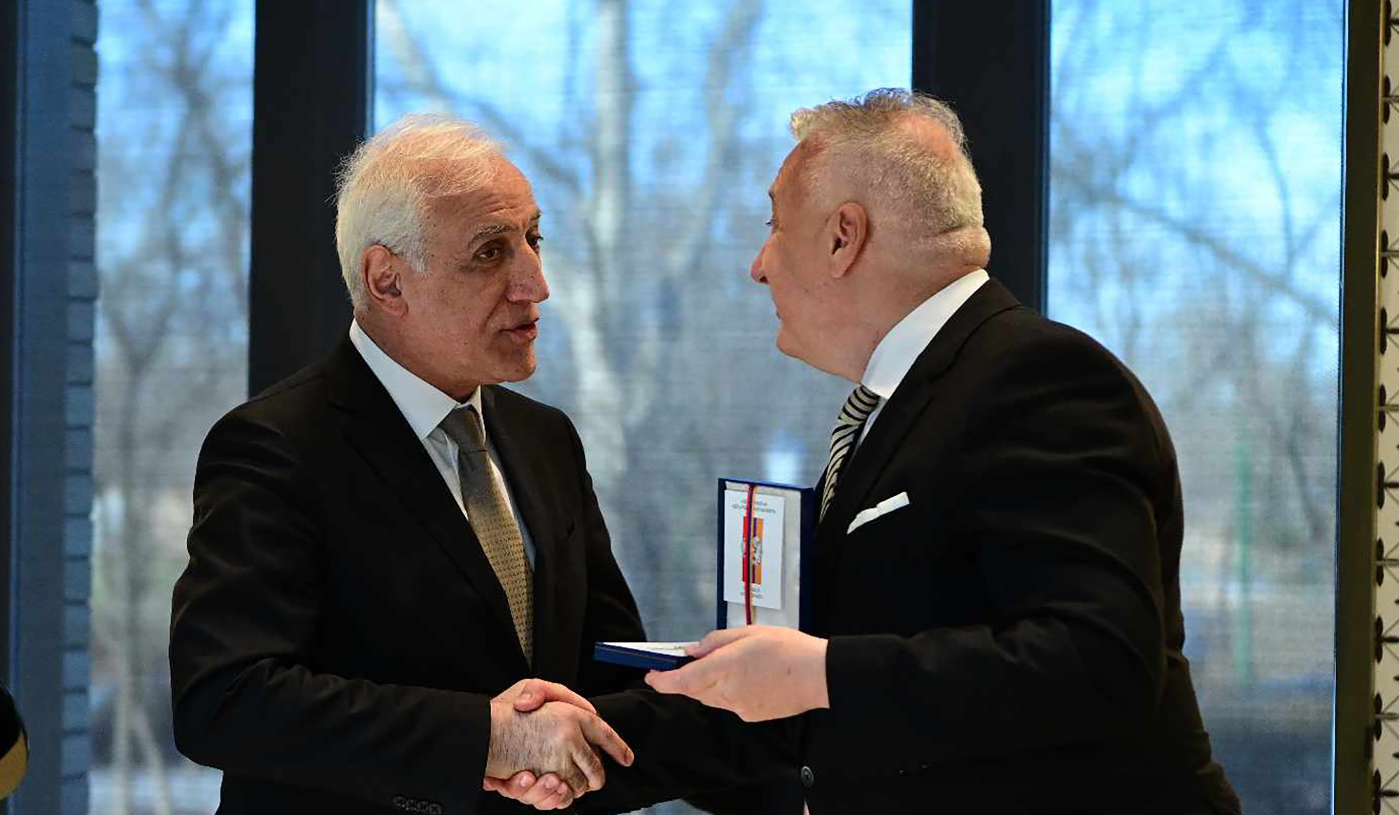 In honor of President Vahagn Khachaturyan, who is on an official visit to Hungary, an official dinner was given on behalf of Hungarian President Catalin Novák