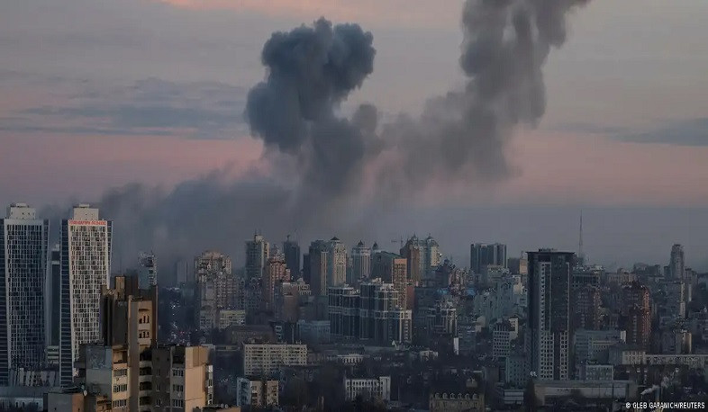 Russian missile attack on Kyiv sets residential building on fire: Reuters