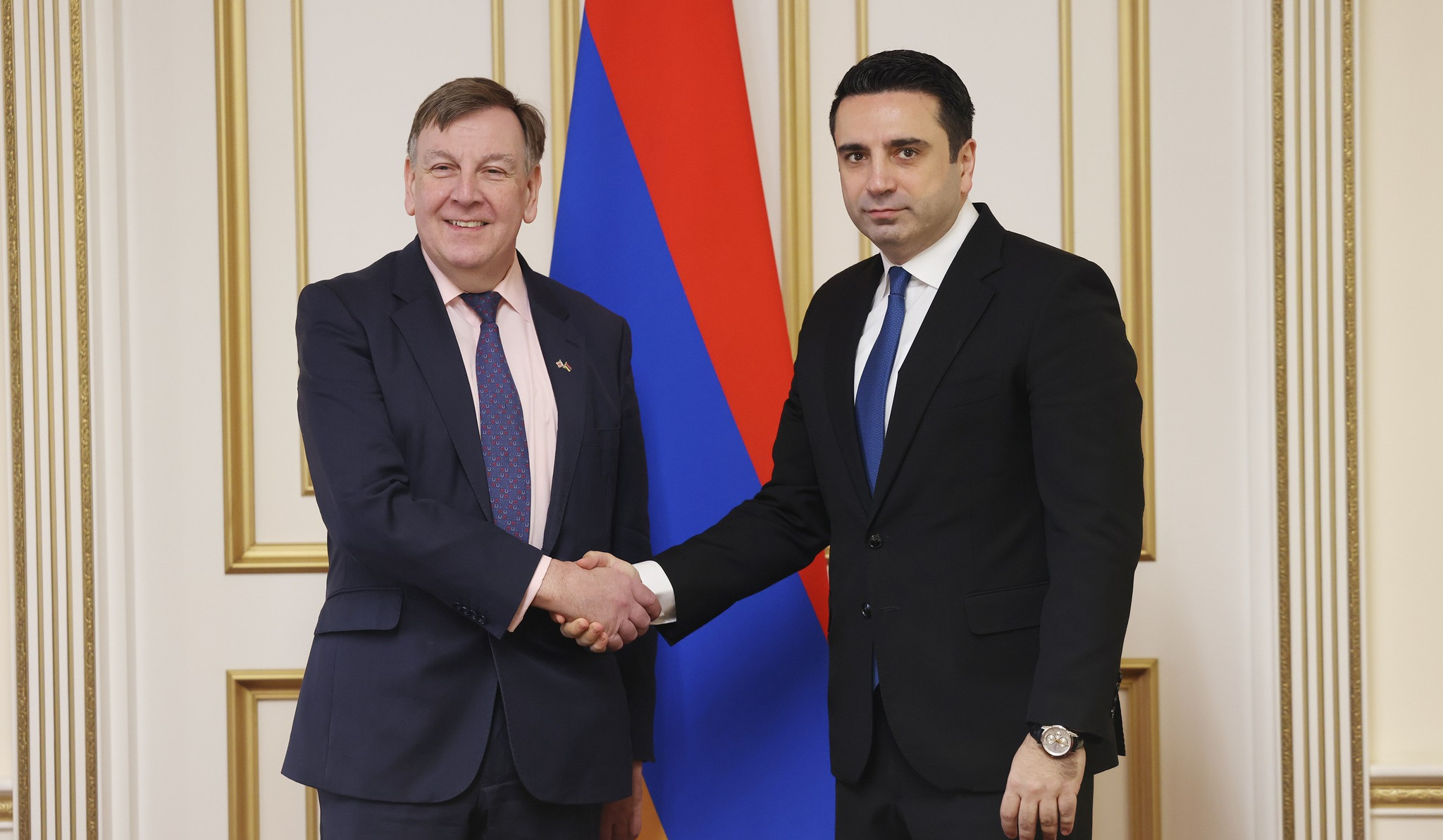 Path of democracy and cooperation with international colleagues are to be our only security system, Alen Simonyan tells British parliamentarians