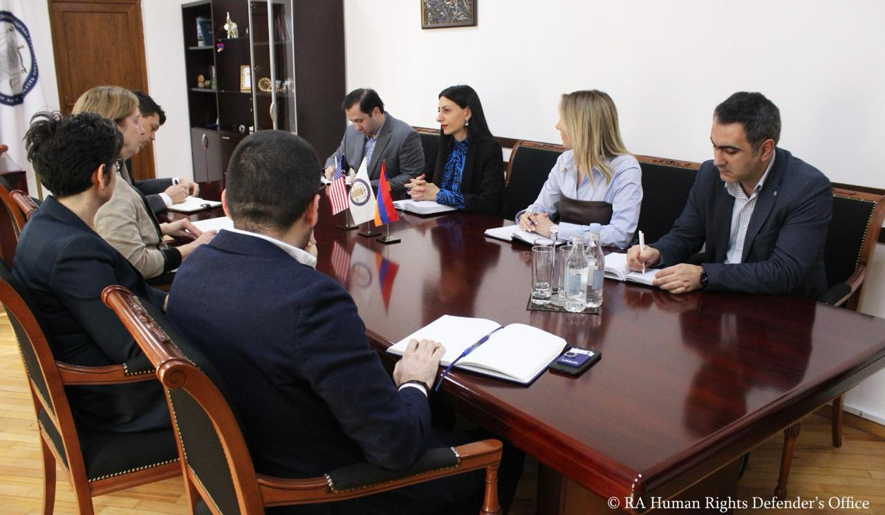 ՄԻՊ-ը ԱՄՆ դեսպանին է ներկայացրել ԼՂ-ից բռնի տեղահանված անձանց իրավունքների պաշտպանությանն առնչվող հարցեր