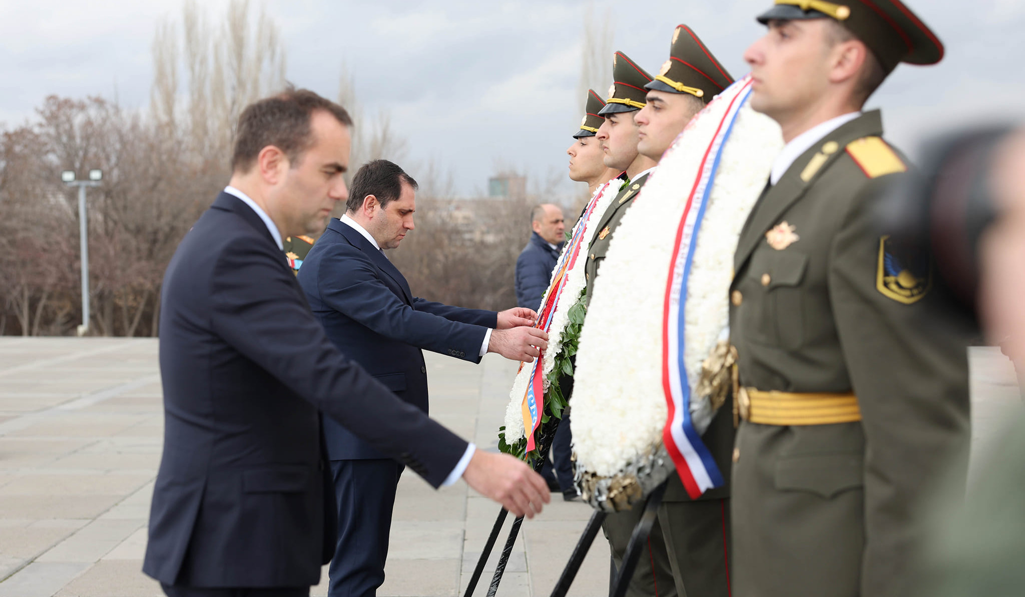 Suren Papikyan and Sébastien Lecornu paid tribute to memory of victims of Armenian Genocide