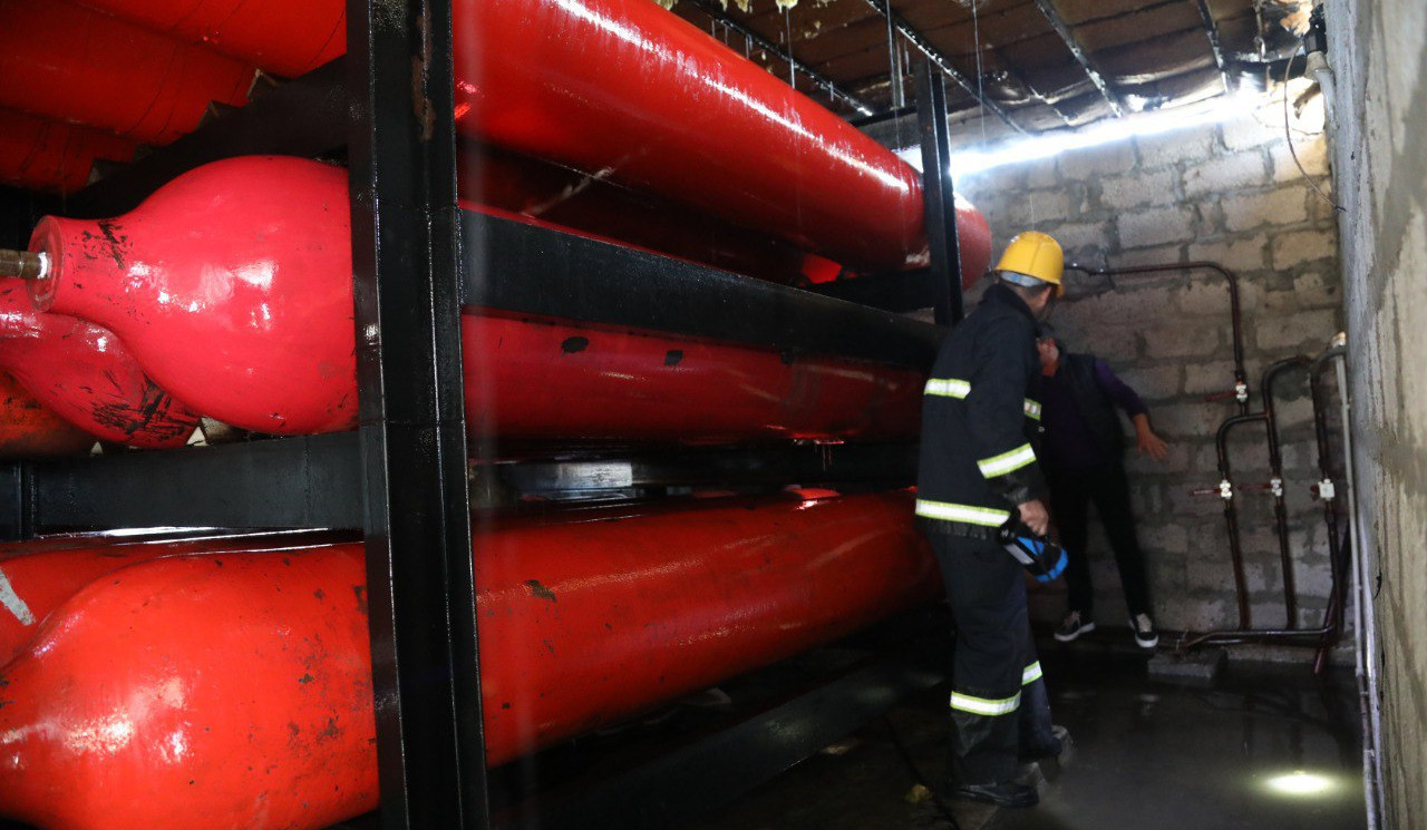 Զովունի գյուղի գազալցակայանում հրդեհ է բռնկվել