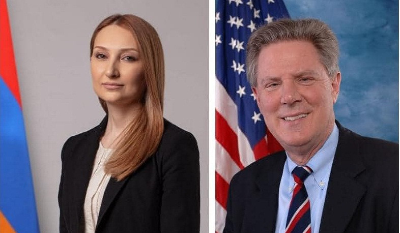 Ambassador Makunts presented details of peace process between Armenia and Azerbaijan to congressman Pallone