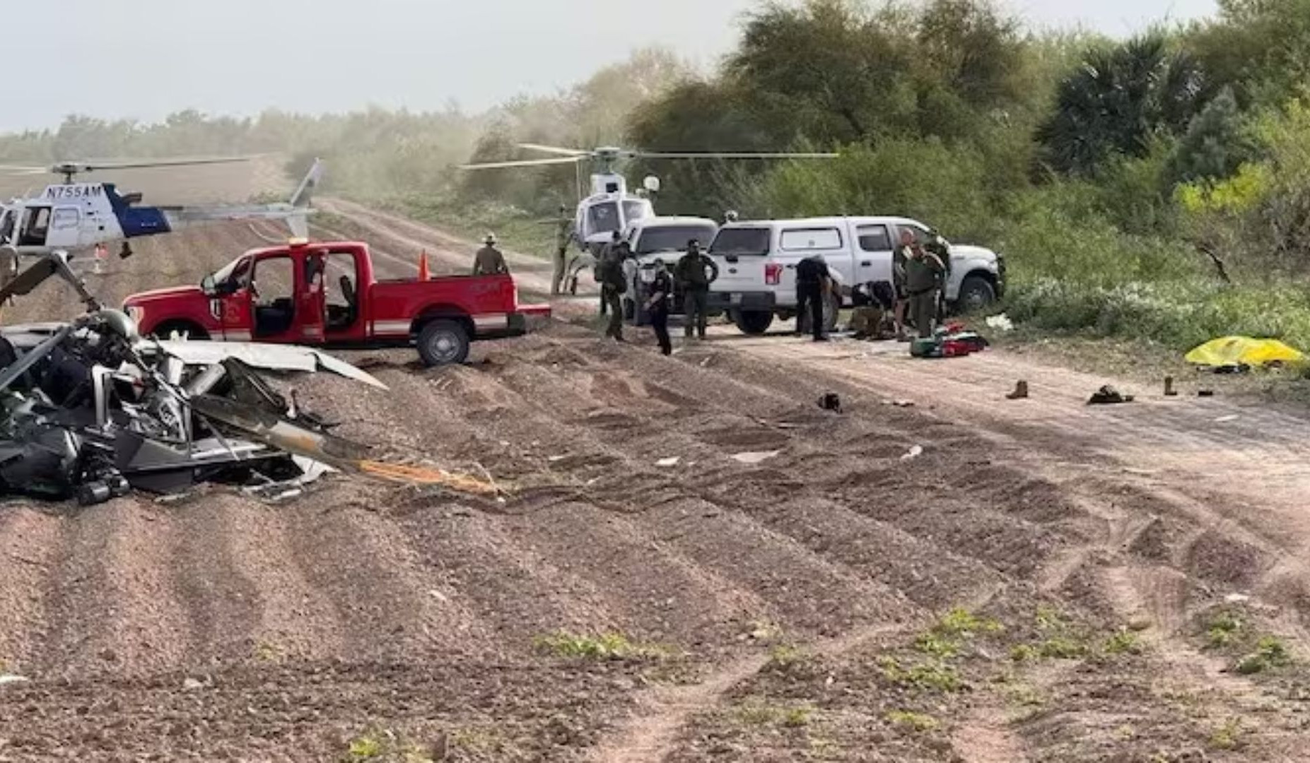 Three dead in Texas crash of US military helicopter on border patrol