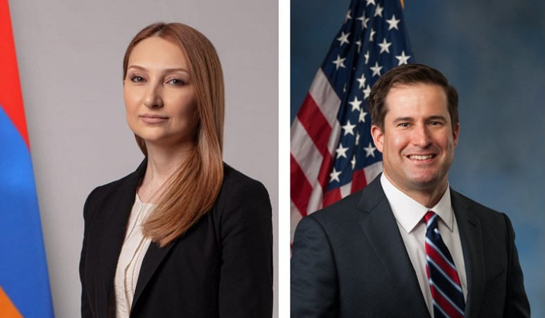 Lilit Makunts presented details of peace process with Azerbaijan to Congressman Seth Moulton