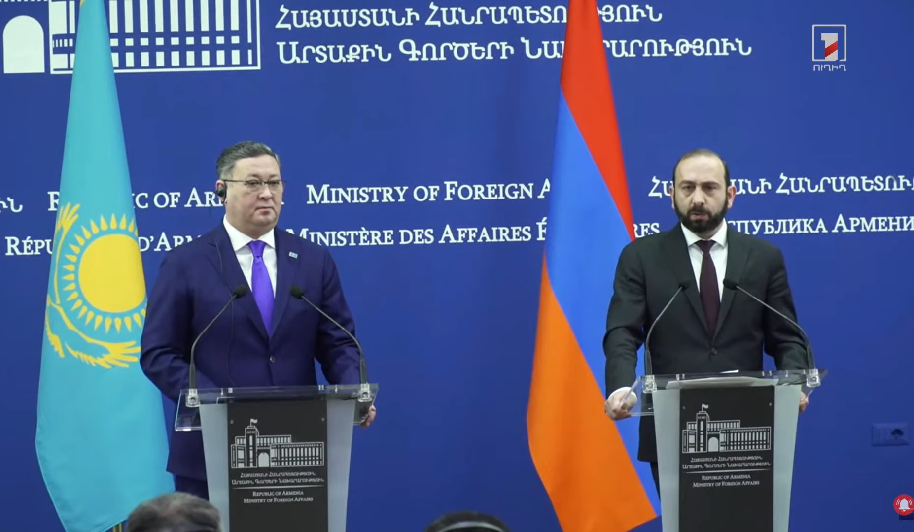 Ermənistan və Qazaxıstan üçün yeni imkanların kəşfi vacibdir: Mirzoyan