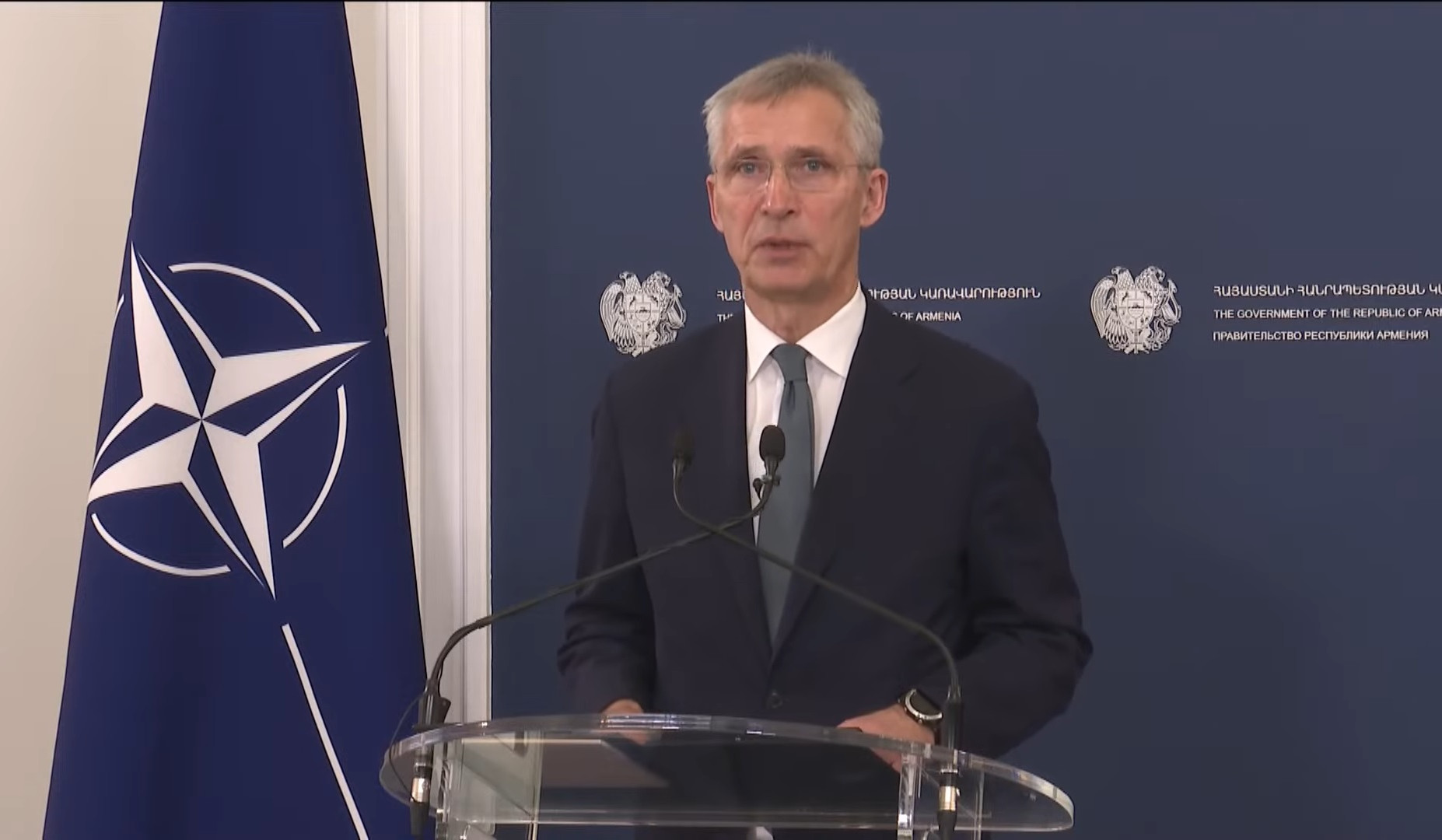 NATO supports Armenia’s sovereignty and territorial integrity and your peaceful aspirations, Stoltenberg tells Pashinyan