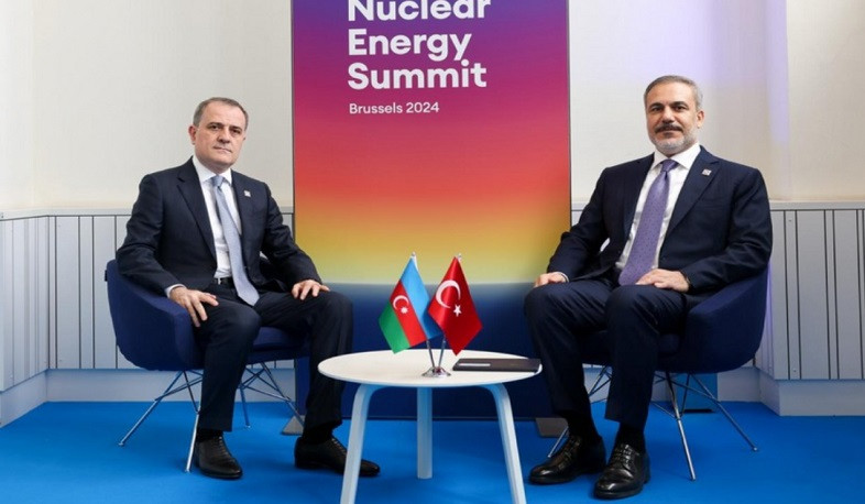 Министры иностранных дел Азербайджана и Турции встретились в Брюсселе