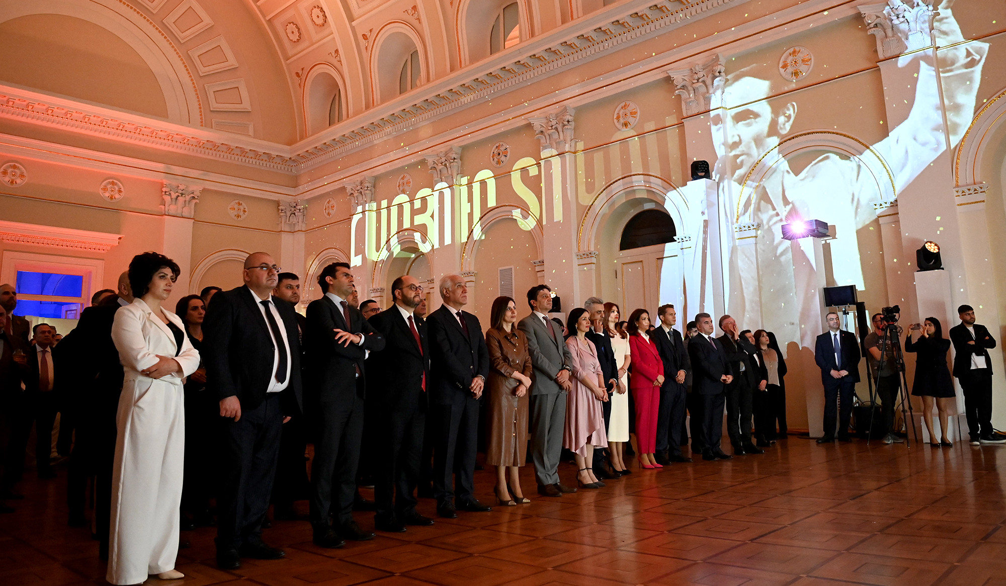 Commemorative events dedicated to 100th anniversary of Charles Aznavour were launched at residence of President of Republic