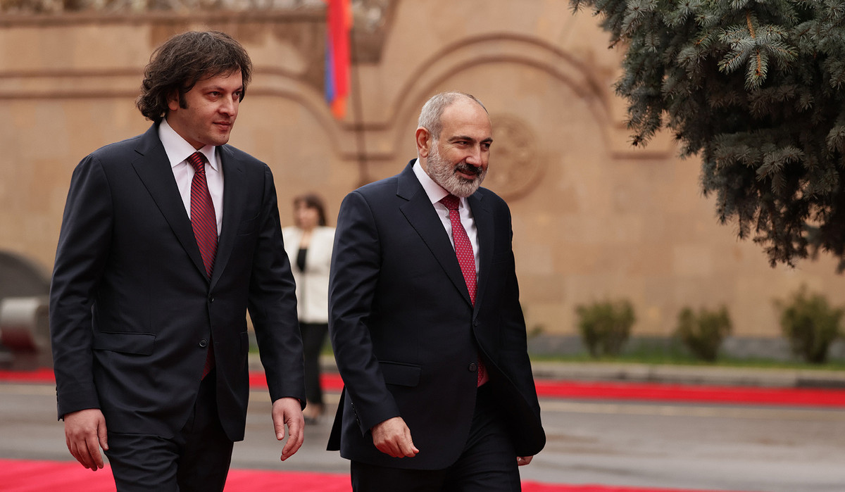 Никол Пашинян и Ираклий Кобахидзе обсудили ряд вопросов многопрофильного сотрудничества Армения-Грузия