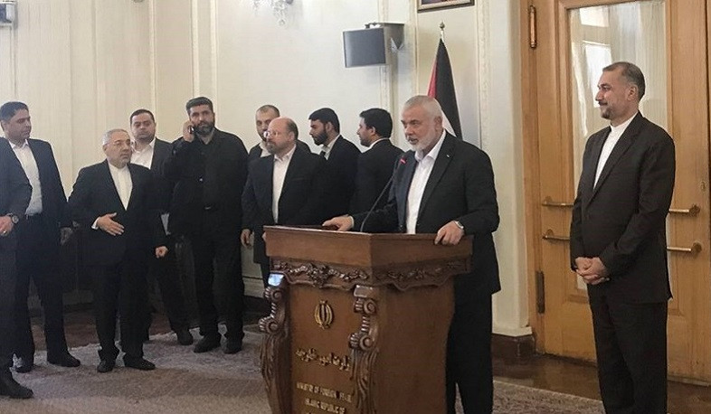 Hamas chief, Iran FM meet in Tehran