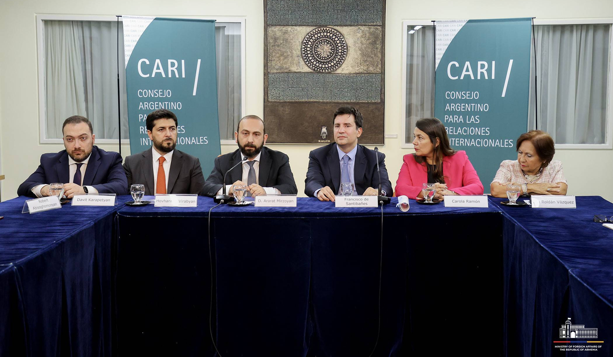 Ararat Mirzoyan Argentina Beynəlxalq Münasibətlər Şurasında “Sülhün kəsişməsi” proqramına toxunub