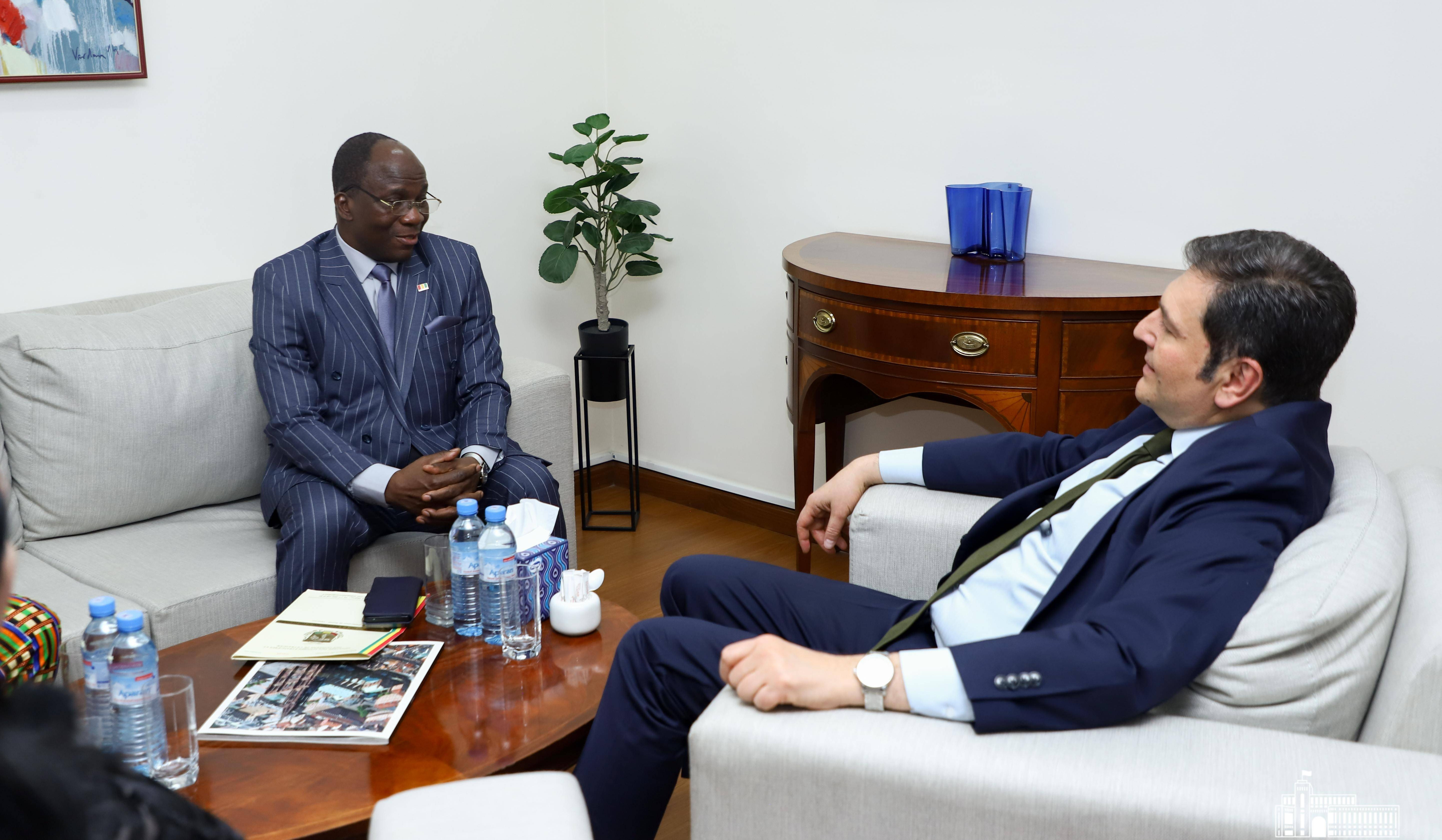 Paruyr Hovhannisyan regional hadisələri Qvineyanın yeni təyin olunmuş səfirinə təqdim edib