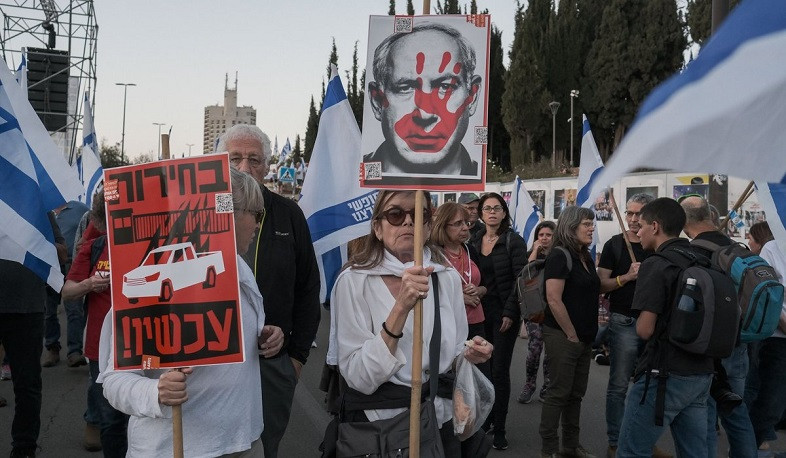 Tens of thousands take part in antigovernment protests in Israel