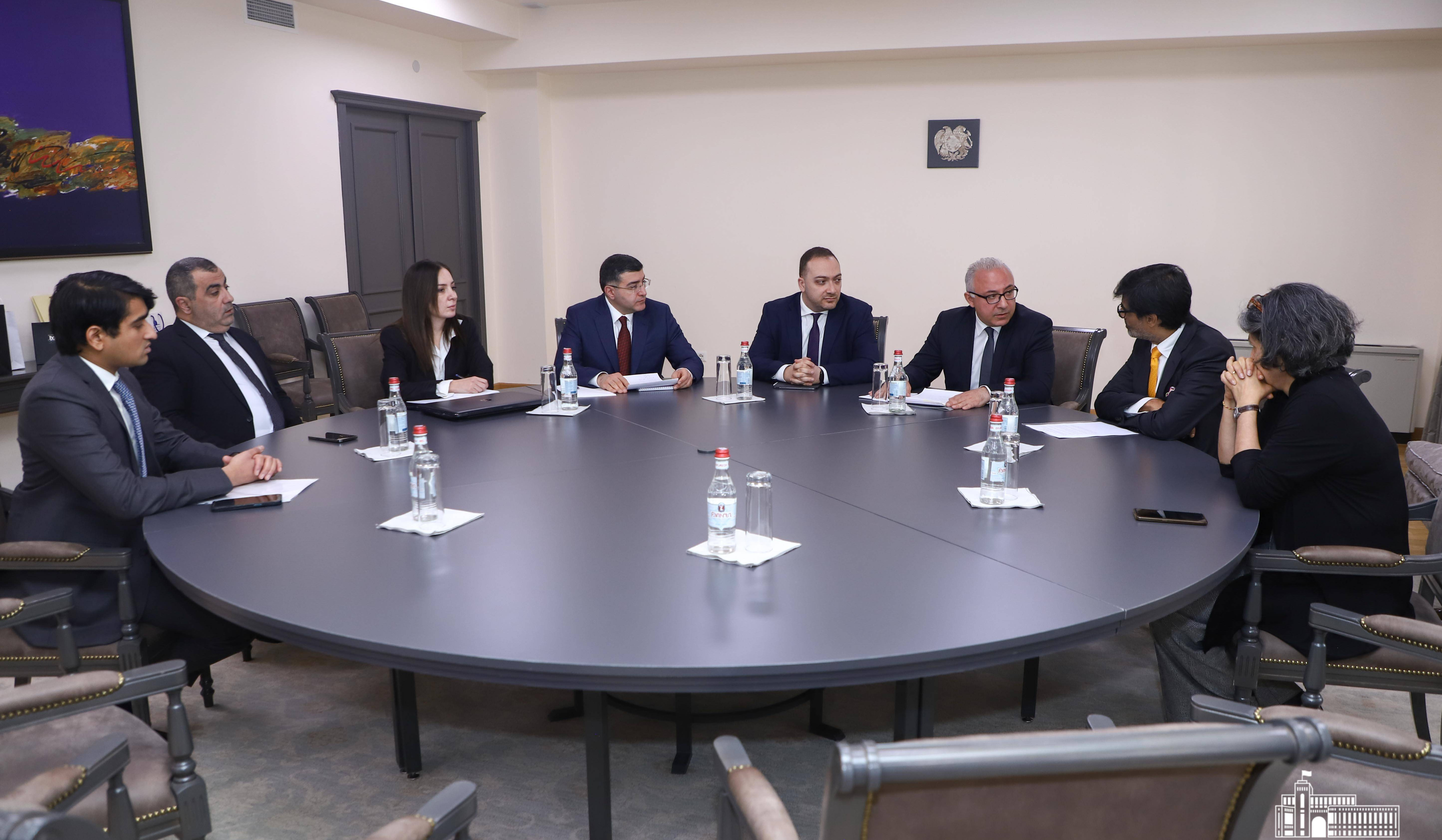 Meeting of Deputy Foreign Minister of Armenia with President of premier Indian think tank 'Observer Research Foundation' (ORF)