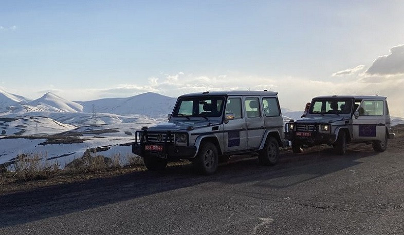 EU observers patrolled settlements of Sotk, Verin Shorzha, Aravus and Movses