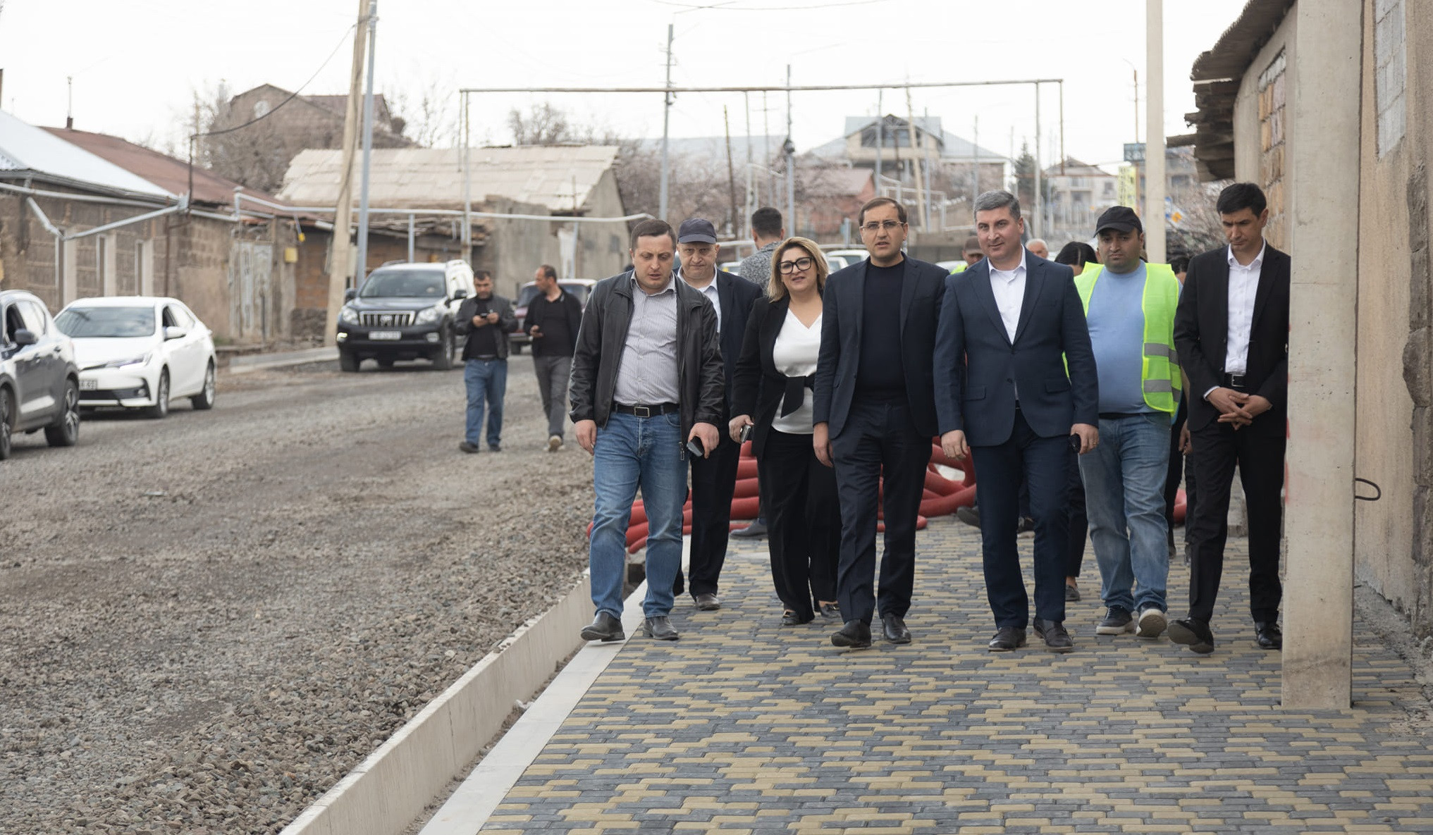 Գնել Սանոսյանն այցելել է միջպետական ճանապարհի՝ Աշտարակով անցնող հիմնանորոգվող հատված