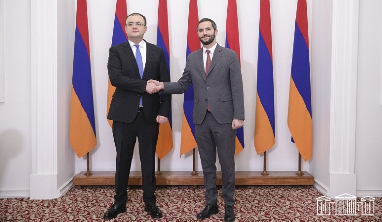 Ruben Rubinyan receives delegation led by Minister of Justice of Georgia