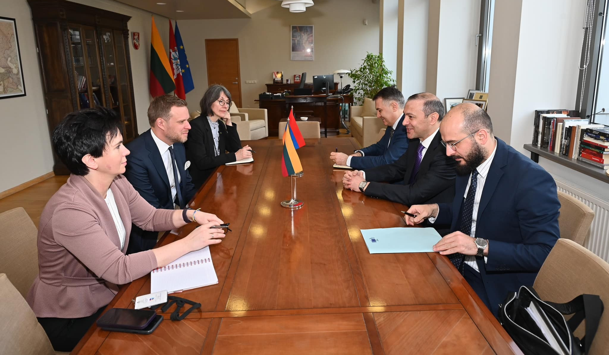 Secretary of Armenia's Security Council and Minister of Foreign Affairs of Lithuania referred to security situation in South Caucasus