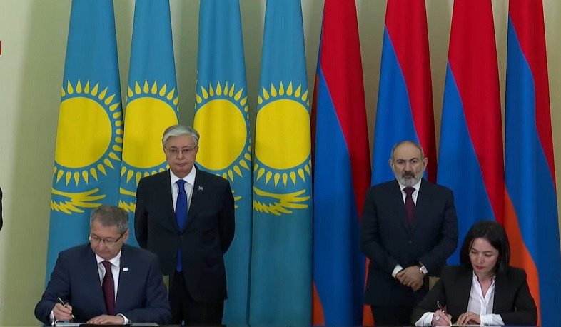 Armenia's Minister of Education and Culture and Ambassador of Kazakhstan signed cooperation program in field of physical culture and sports