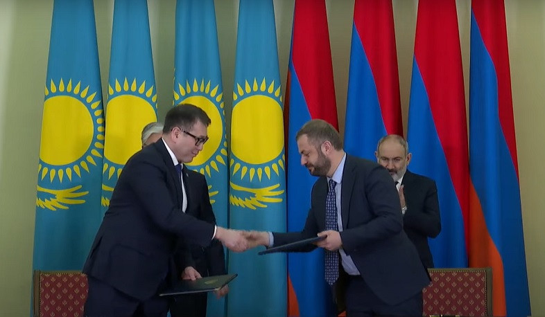 Պապոյանը և Շակկալիևը ստորագրել են ՀՀ-ի և Ղազախստանի կառավարությունների միջև առևտրատնտեսական համագործակցության ճանապարհային քարտեզ