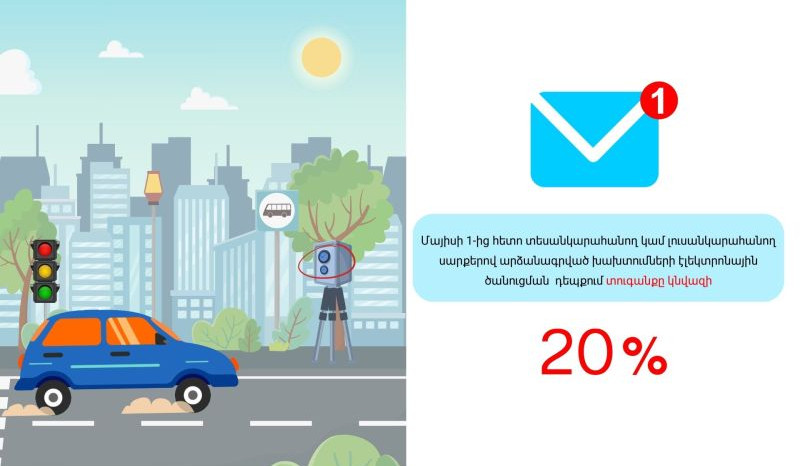 Մայիսի 1-ից ուժի մեջ կմտնի Էլեկտրոնային ծանուցումը նախընտրելու դեպքում 20% նվազ բոնուսային համակարգի բաղադրիչը