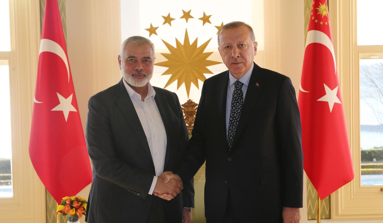Erdogan discussed situation in Gaza and humanitarian issues with leader of Hamas