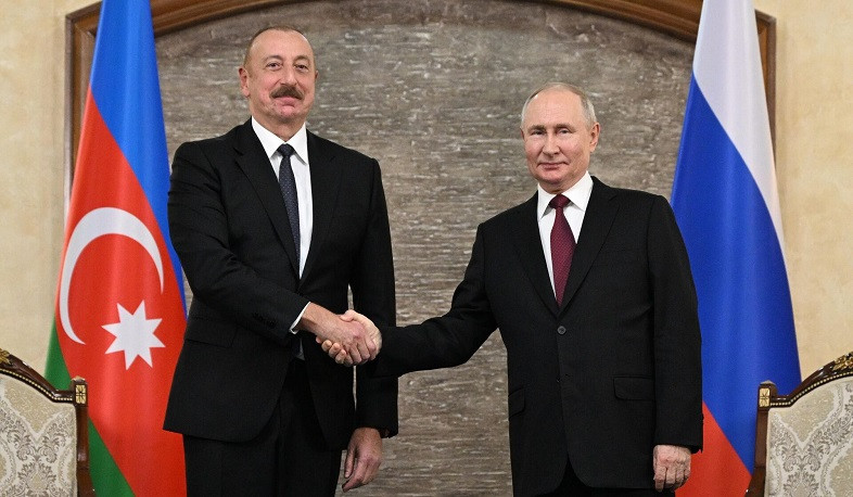 We are satisfied with how security problems in region are solved with participation of Russia: Aliyev at meeting with Putin
