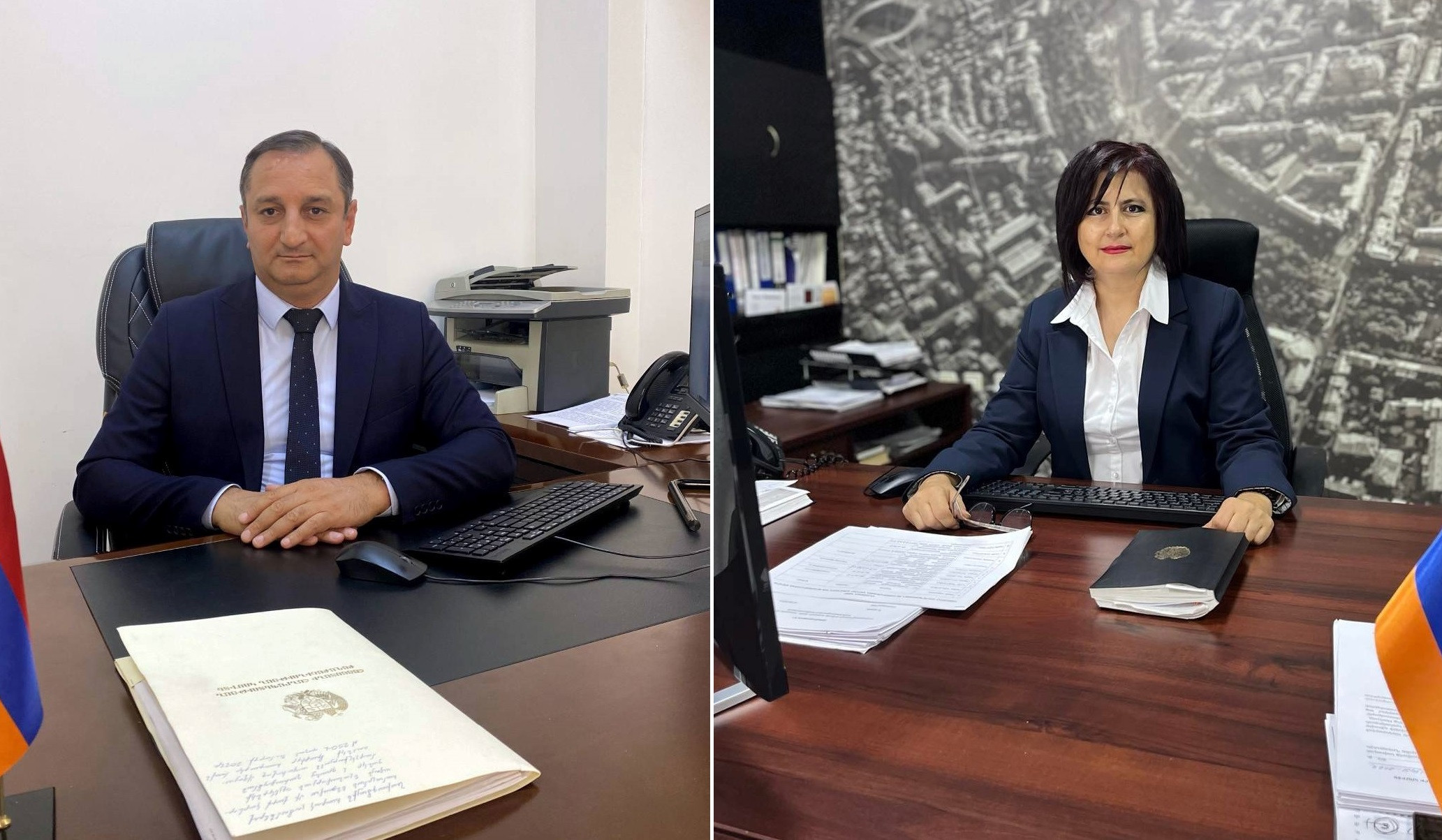 Դավիթ Գրիգորյանը և Նունե Պետրոսյանը վերանշանակվել են քաղաքաշինության կոմիտեի նախագահի առաջին տեղակալի և տեղակալի պաշտոններում