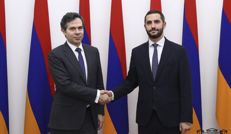 Ruben Rubinyan receives Ambassador of Greece to Armenia