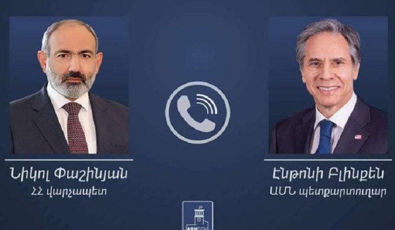 Nikol Pashinyan, Antony Blinken hold telephone conversation