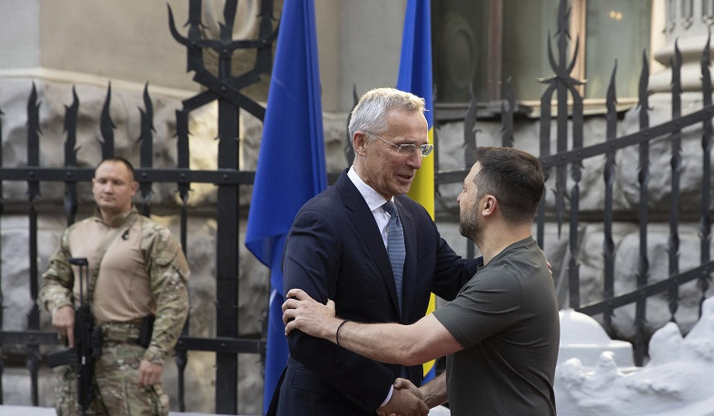 NATO chief, on unannounced Kyiv visit, says arms flows to Ukraine will increase