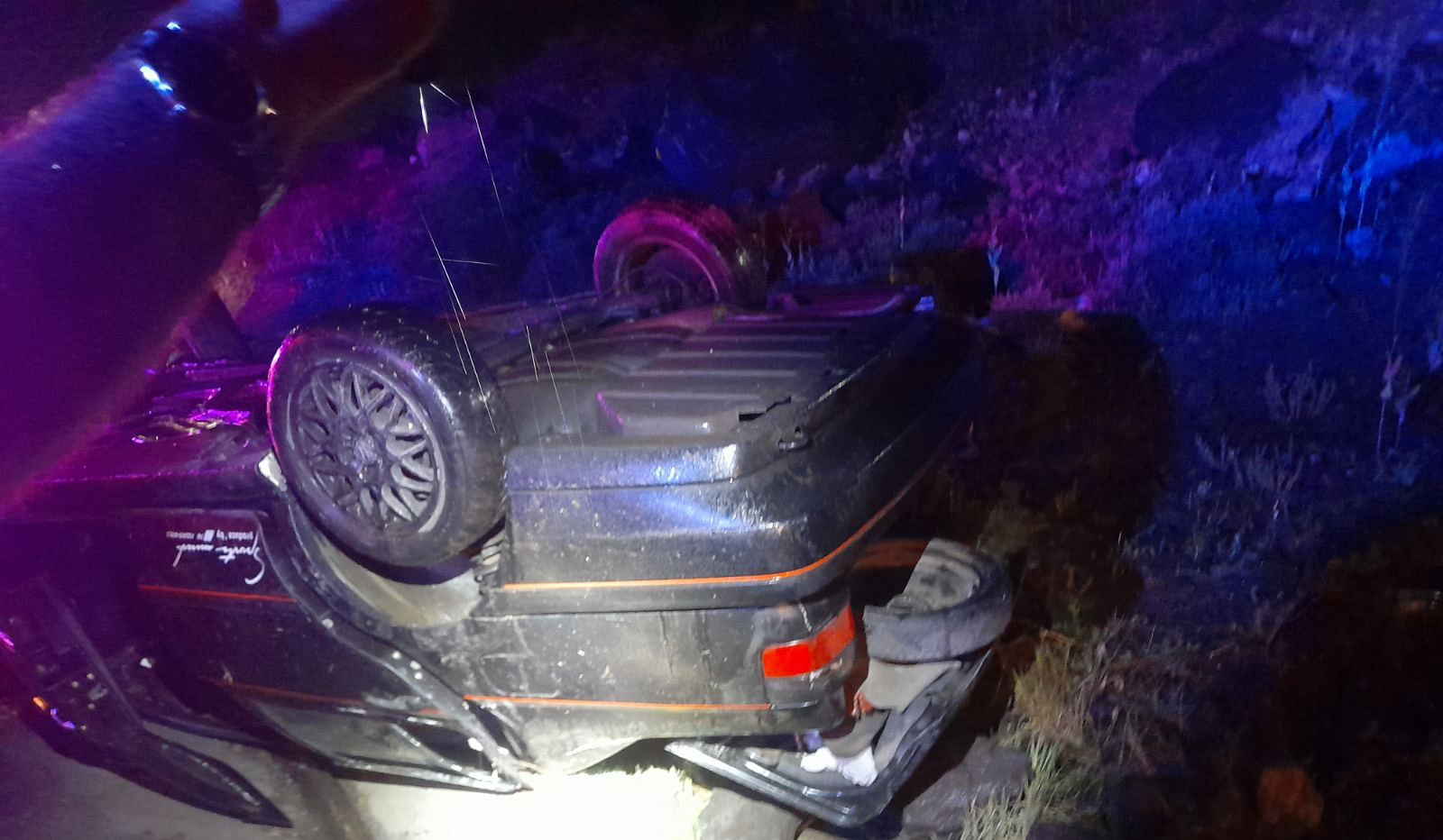 Երևան-Գյումրի ճանապարհին մեքենան դուրս է եկել երթևեկելի հատվածից և շրջվել․ կա տուժած