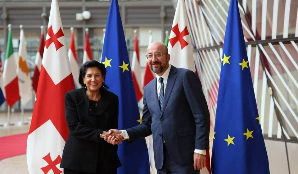 Зурабишвили обсудила с Мишелем законопроект «О прозрачности иностранного влияния»