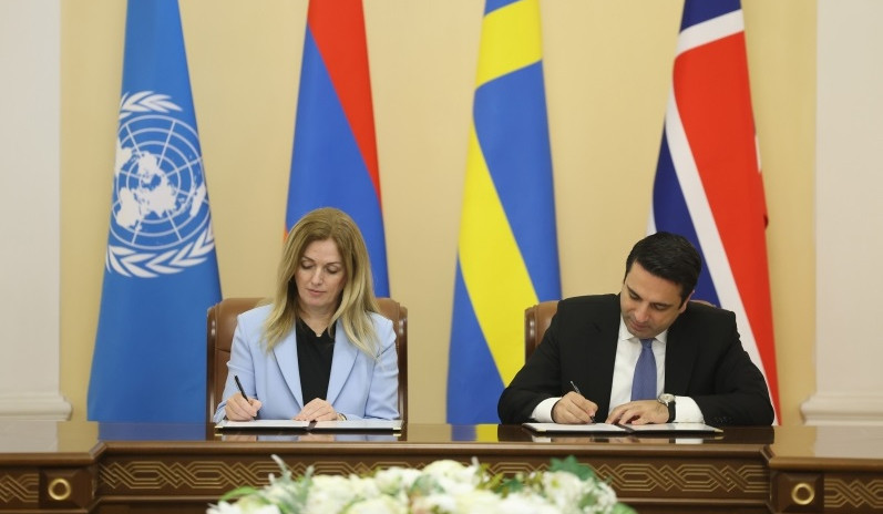 Ալեն Սիմոնյանը և Իվանա Ժիվկովիչը ստորագրել են ՄԱԶԾ «Նոր Հայաստան` ժամանակակից խորհրդարան» երկրորդ ծրագրի իրականացման մասին փաստաթուղթ