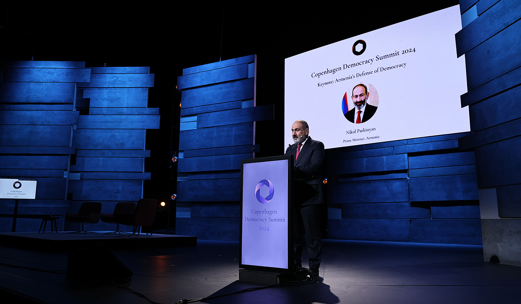 We hope that global democracy will stand by us in facing the challenges. Armenia's Prime Minister Pashinyan participates in the